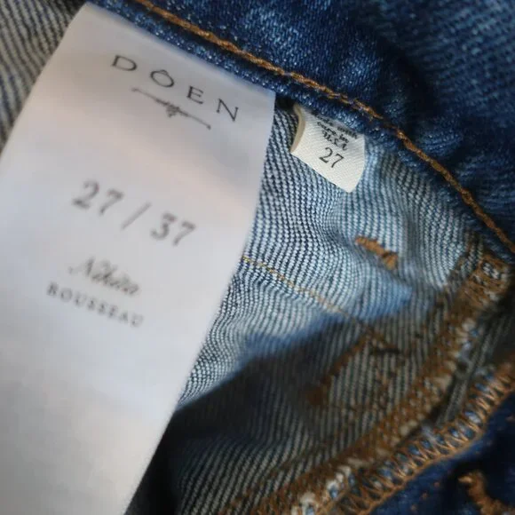 NWT Women Doen (Item- 37) Blue Rousseau Wash High-Rise Button-Fly Nikita Jean 27 - Picture 13 of 13